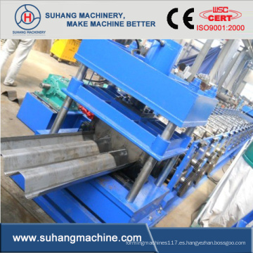 Máquina de fabricación de barandillas de carretera de dos ondas de acero galvanizado resistente de 2-4 mm